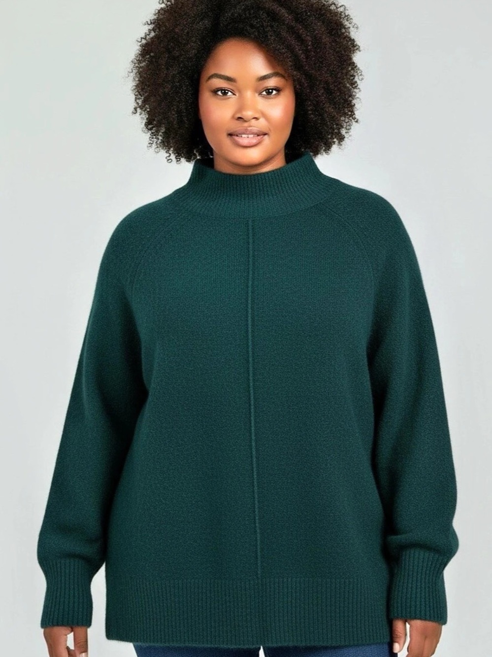 J.Crew Extra-Soft Sweater Turtleneck Sweater in Green Size Medium NWT